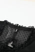 Layered Ruffled Open Back Puff Sleeve Swiss Dot Mini Dress